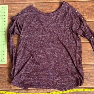 Pink Clover Maroon Long Sleeve Tee